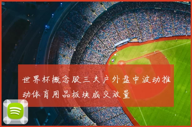 世界杯概念股三夫户外盘中波动推动体育用品板块成交放量